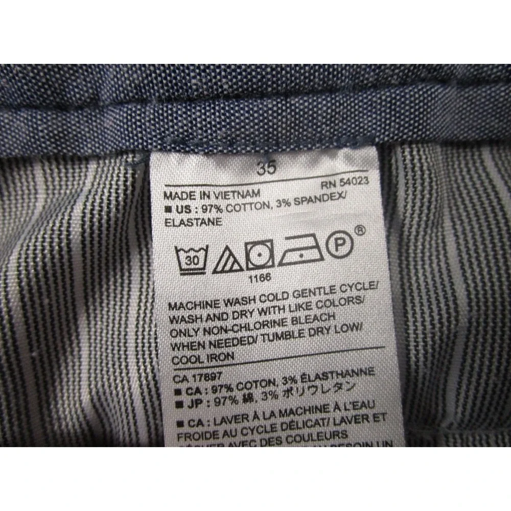 Banana Republic Shorts Mens 35 Blue Seersucker Aiden Club‎ Preppy Pockets
